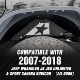 Inner Fender Liner Replacement | 2007-2018 Jeep Wrangler JK & JKU (2/4Doors) | Yzona